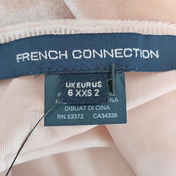 French Connection Women's Pink Aurore Velvet Camisole Sz 2 Fairycore Romantic - Picture 6 of 8